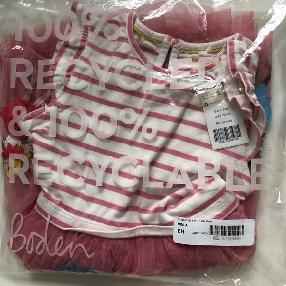 NWT Mini Boden Flower Fairy Tulle Dress - Picture 10 of 10